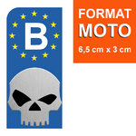 skull-BELGE-euroband-sticker-plaque-immatriculation-moto