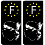 FRANCE-CORSE-NOIR-sticker-plaque-immatriculation-the-little-sticker-fabricant- PARIS