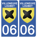 06-VILLENEUVE-LOUBET-sticker-plaque-immatriculation-the-little-boutique-fabricant- haute alpes