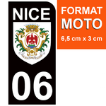 06-BLASON NOIR-sticker-plaque-immatriculation-moto-DROIT