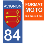 84-AVIGNON-sticker-plaque-immatriculation-moto-DROIT