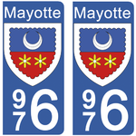 Autocollant Xbox Series Mayotte Carte 976 - Stickers à petits prix