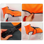 Manteau imperméable pour chiens – Orange_THELITTLEBOUTIQUE_2