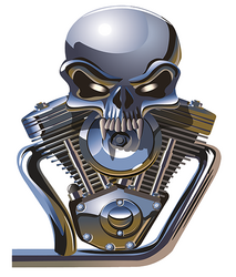 c/ôt/é Gauche Skull Harley Davidson Noir Nos Stickers sont recouvert dun pelliculage de Protection sp/écifique DECO-IDEES 1 Sticker pour Plaque dimmatriculation Moto Stickers Garanti 5 Ans