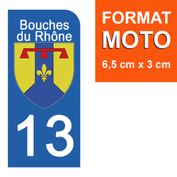 Aufkleber-Paar Für Motorrad-Kennzeichen – 60 X 30 Mm, Mit Regional-Logo, UV-beständig