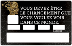 Albert Einstein credit card sticker Sticker pour carte bancaire le genie