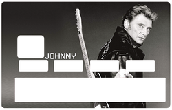 Stickers hommage Johnny Hallyday pour personnaliser votre Carte Bleue selon lenvie du moment 