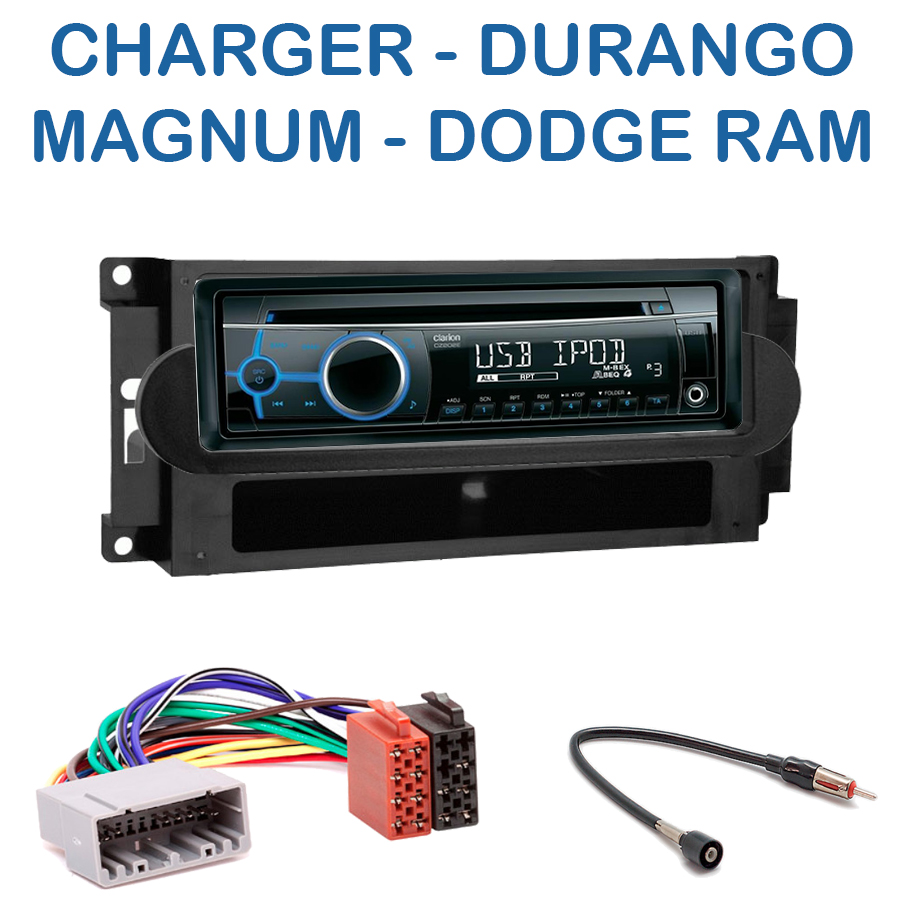 Autoradio 1DIN Dodge Charger, Durango, Magnum & Ram avec CD/USB/mp3
