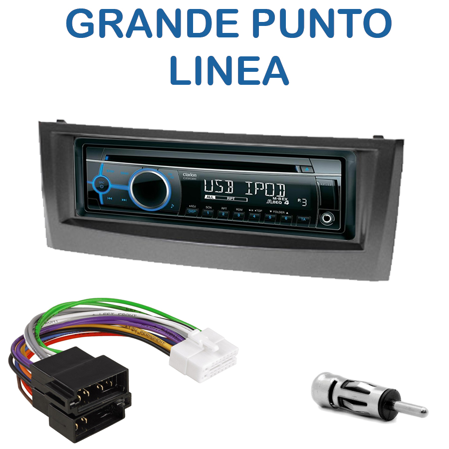 Autoradio 1DIN Fiat Grande Punto & Linea Poste cd/usb/mp3/wma Fiat
