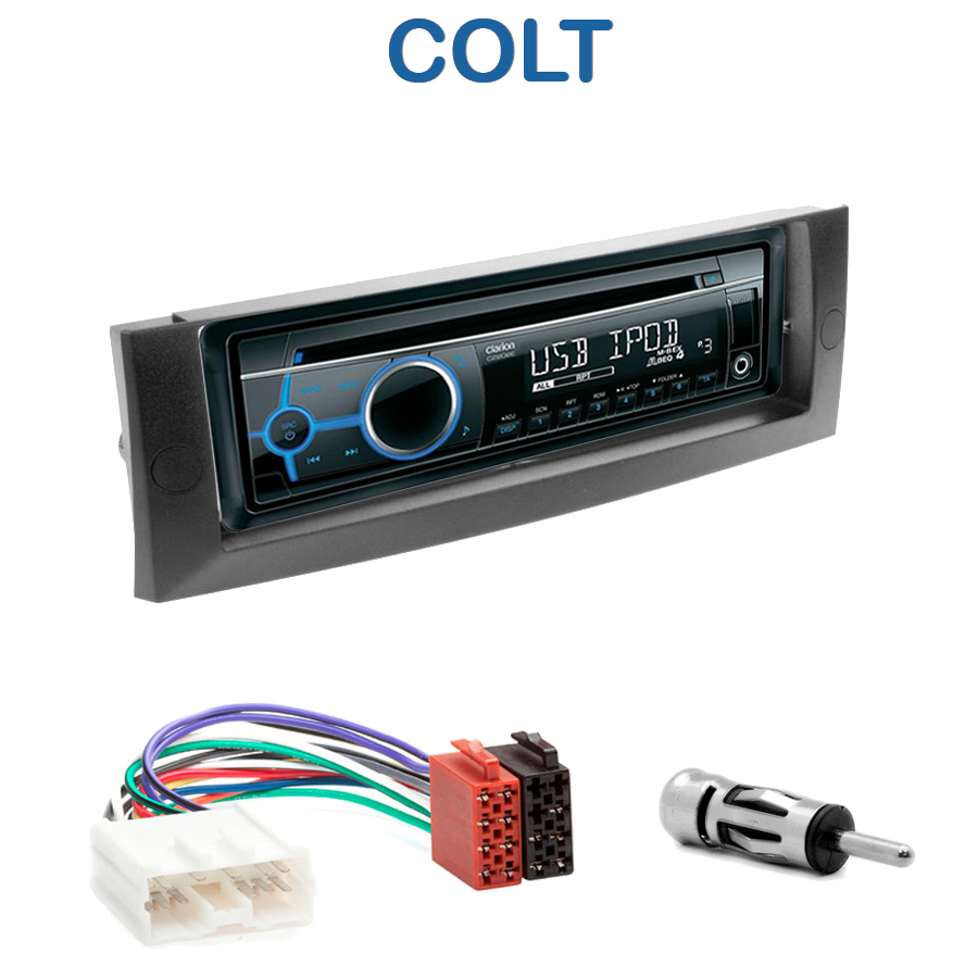 Autoradio 1DIN Mitsubishi Colt avec CD/USB/mp3/Bluetooth Mercedes