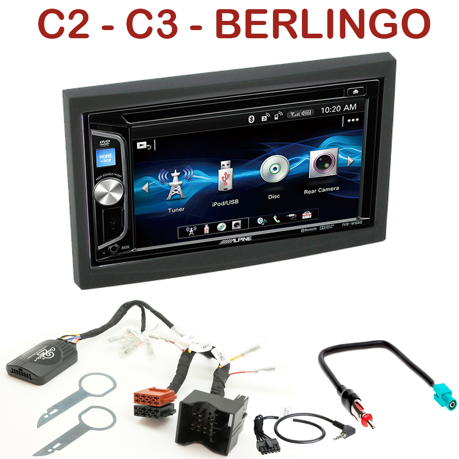 autoradio 2 din alpine citro 235 n c2 c3 pluriel usb cd autoradio 2 din alpine citro 235 n c2 c3 pluriel usb cd