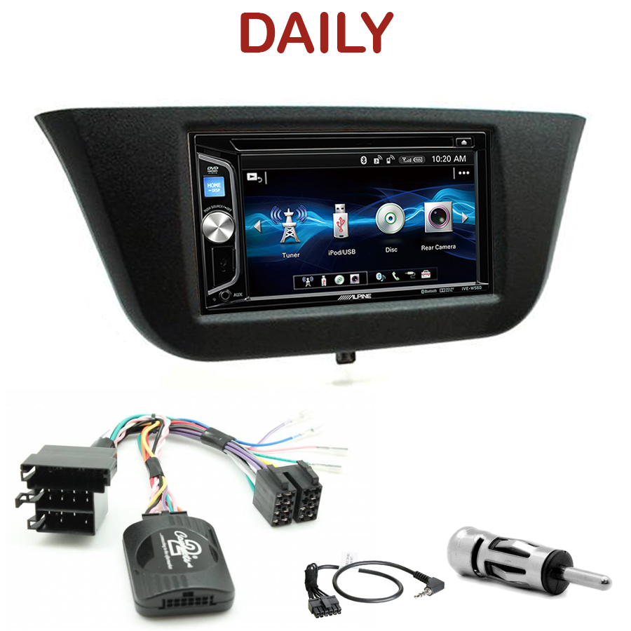 Pack Autoradio 2-DIN Alpine multimédia Iveco Daily depuis 2014 ...