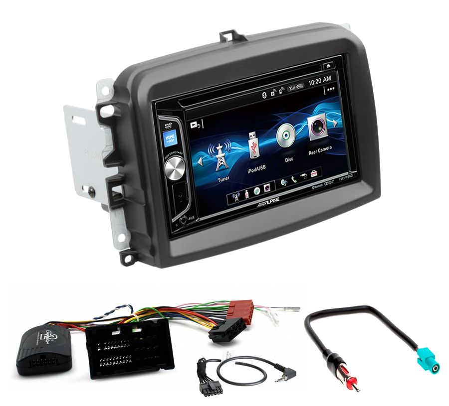 Autoradio 2DIN Alpine Fiat 500L 4 modèles au choix