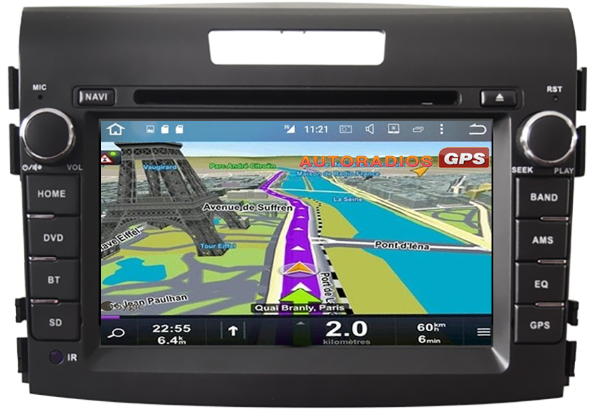 Autoradio GPS Honda CR-V Navigation GPS Sygic & Bluetooth - Autoradios ...