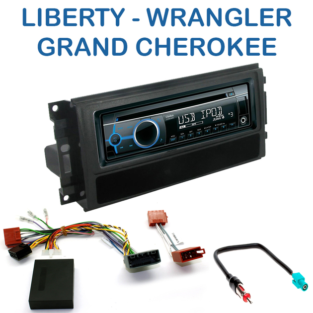 Autoradio 1DIN Jeep avec CD/USB/mp3/Bluetooth Jeep