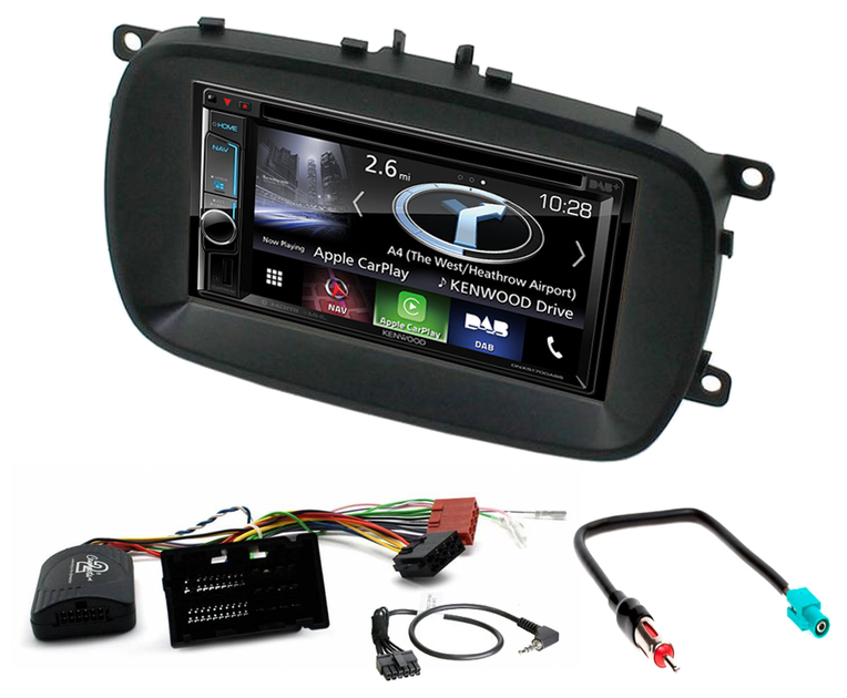 Autoradio Android Auto et CarPlay Kenwood Fiat 500X