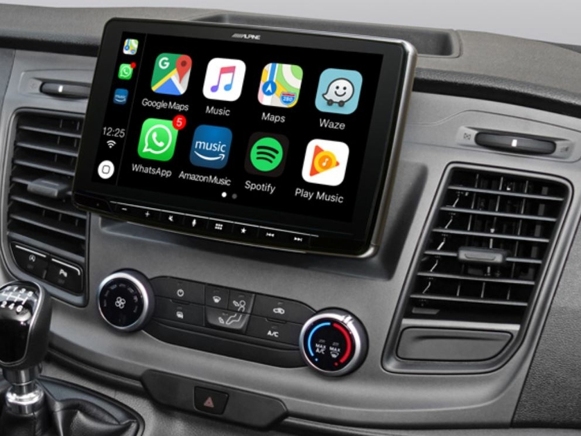 KITF9FOTRA Alpine Style Ford Transit Custom iLXF903D GPS Waze