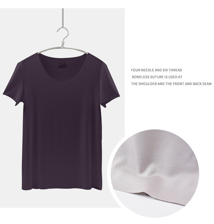 Xiaomi-T-shirt-manches-courtes-col-rond-pour-homme-v-tement-respirant-sans-couture-couleur-unie