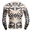 IEFiEL-Chaude-Automne-Hommes-Tops-Faux-Tatouage-Conception-lastique-Voir-Travers-Plein-Manches-Longues-T-Shirt