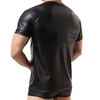 Hommes-T-shirts-en-cuir-manches-courtes-T-shirts-Sexy-Fitness-Gay-Latex-T-shirt-hauts