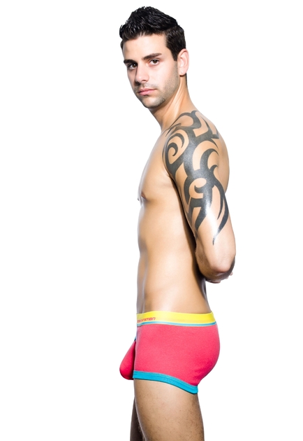 9561_0106 Boxer Color Vibe Sports Corail Andrew Christian