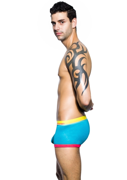 9561_0101 Boxer Color Vibe Sports turquoise Andrew Christian