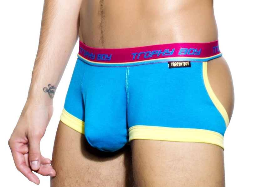 9559_0138 Boxer confort Trophy Boy Turquoise Andrew Christian zoom