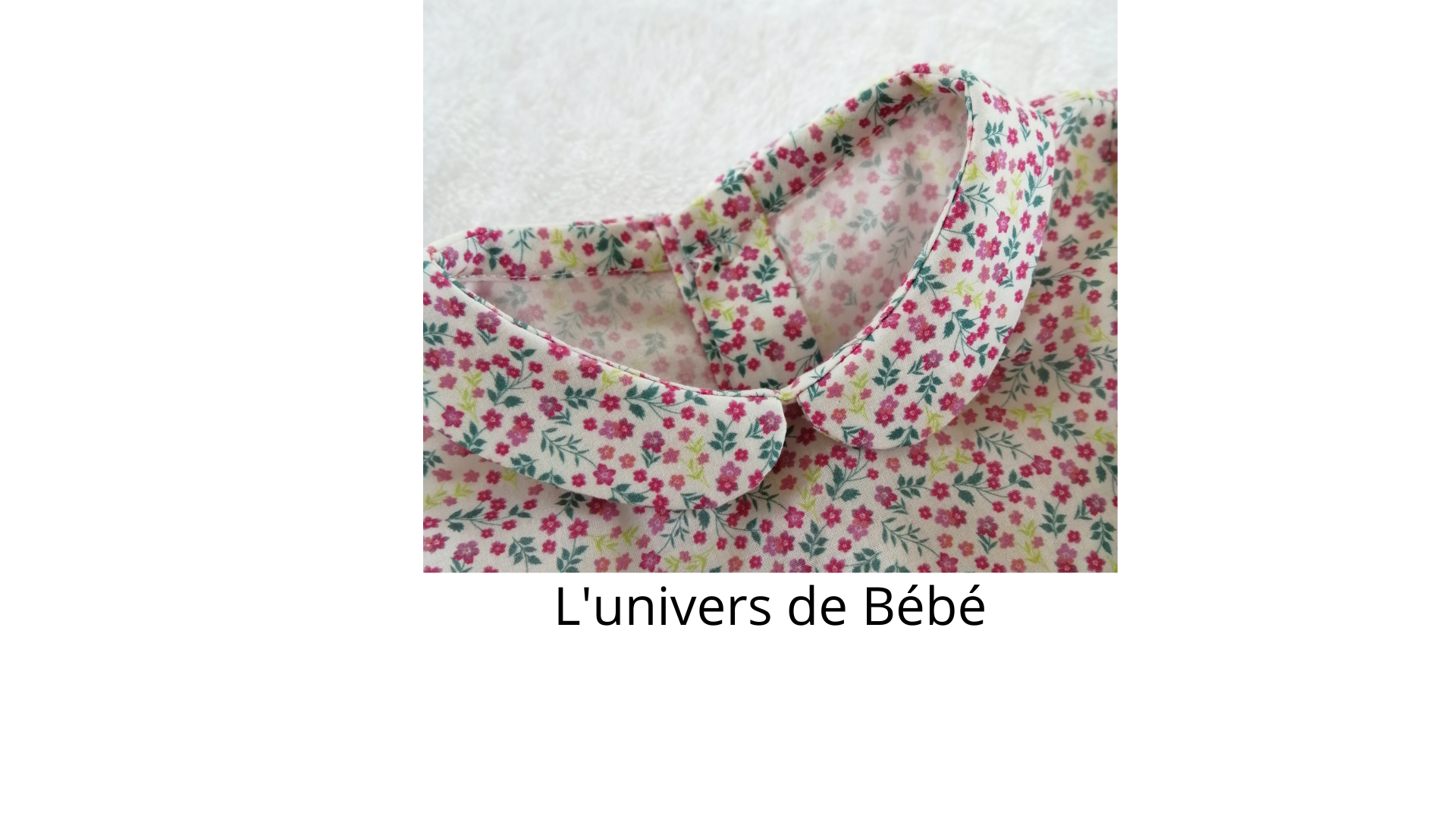 Ensemble bébé blouse + bloomer Fibres et Aiguilles