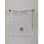sac lin blanc étoile