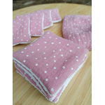 Pochon-lingettes-double-gaze-rose-à-pois-blancs-2