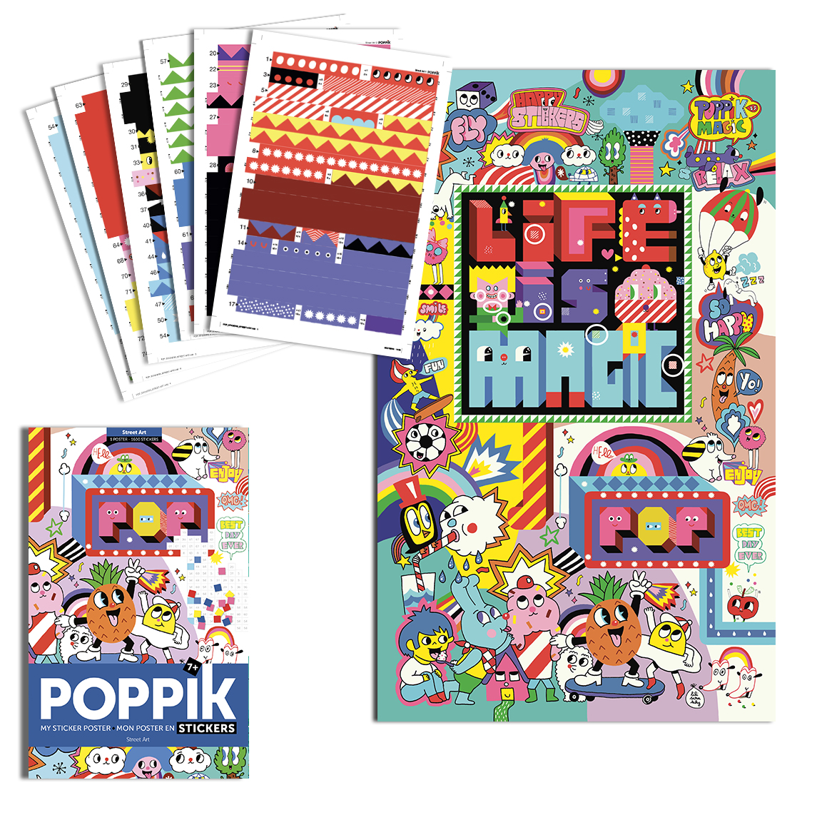 poppik street art Poster stickers