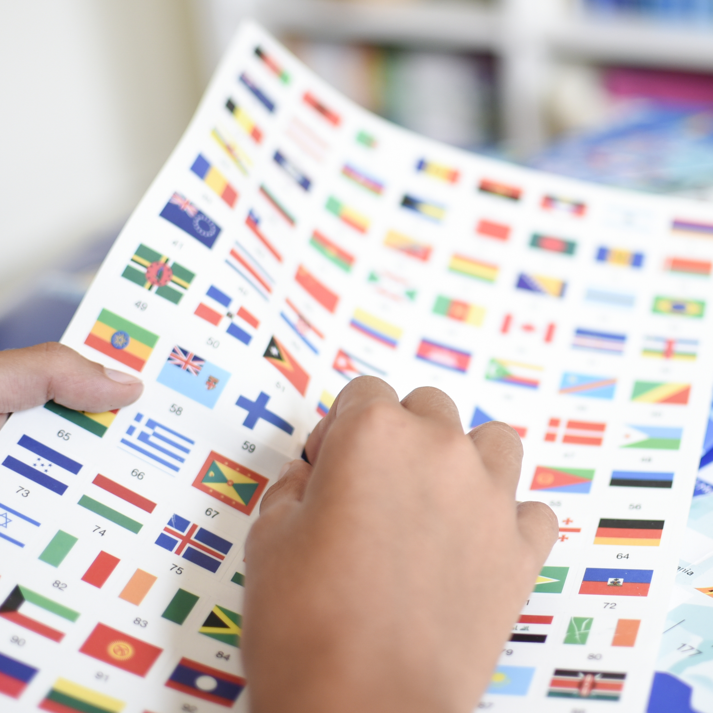 poppik drapeaux du monde poster affiche occuper les enfants stickers apprendre 4 - copie