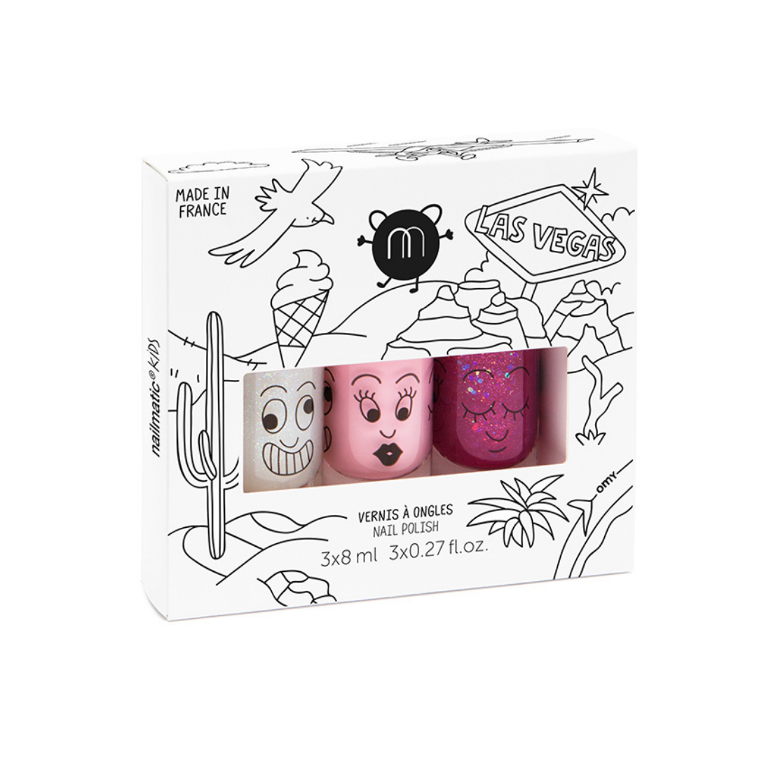 COFFRET LAS VEGAS - 3 VERNIS A L\'EAU