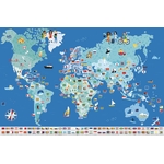 poppik drapeaux du monde poster affiche occuper les enfants stickers apprendre 10