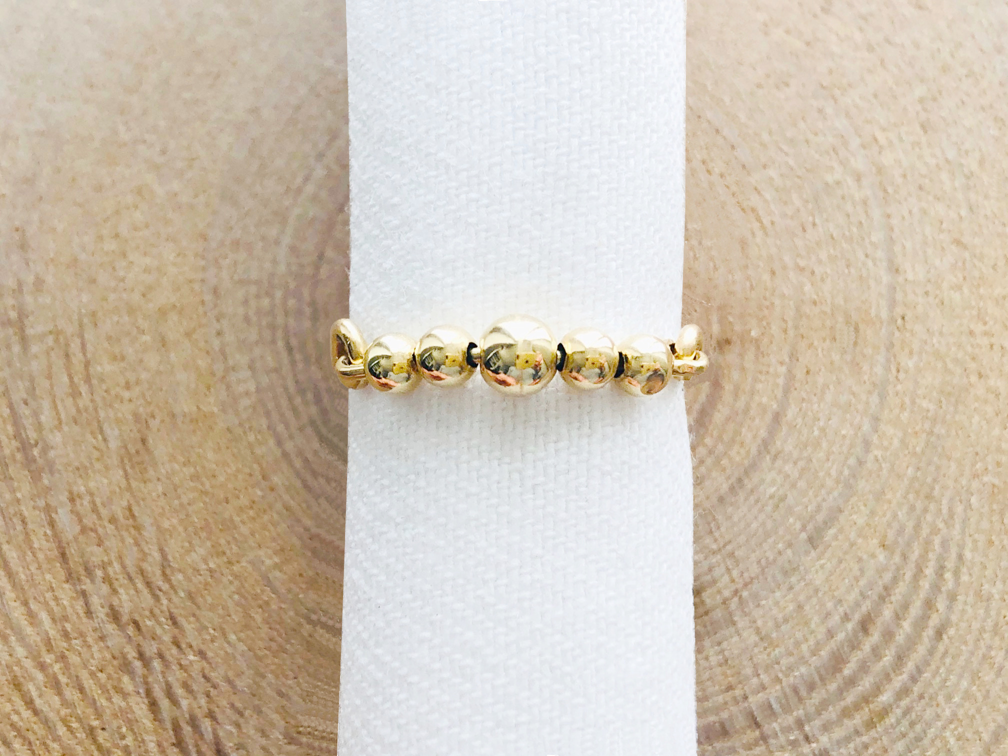 Bague LINA or gold filled 14k anneau et perles-minimaliste