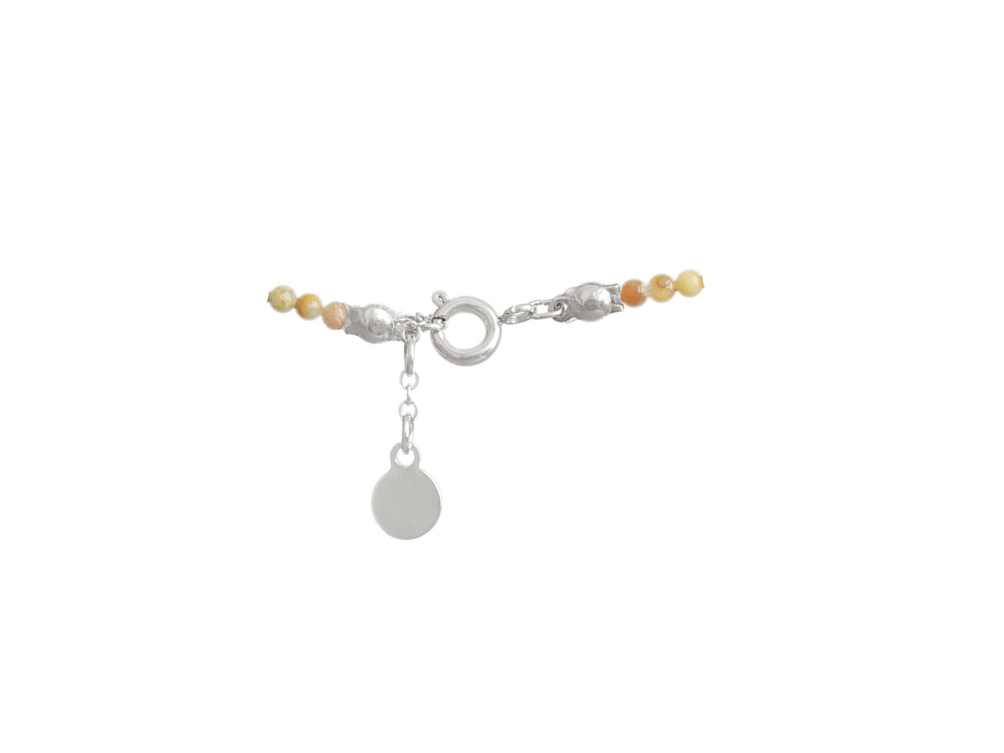 BRACELET PERLES NATURELLES FERMOIR ARGENT