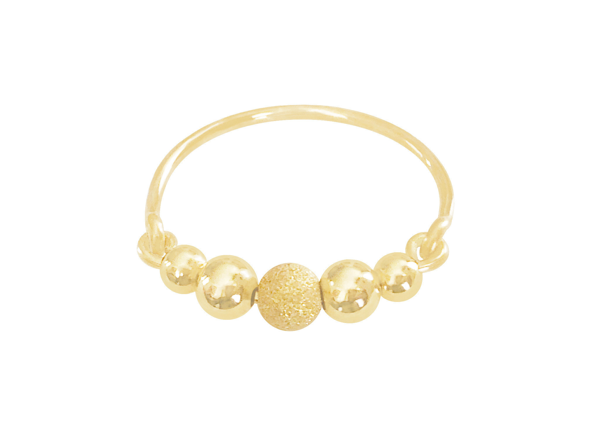 Bague HANANE or gold filled 14k anneau et perles strass-minimaliste-bohème - MARJANE et Cie
