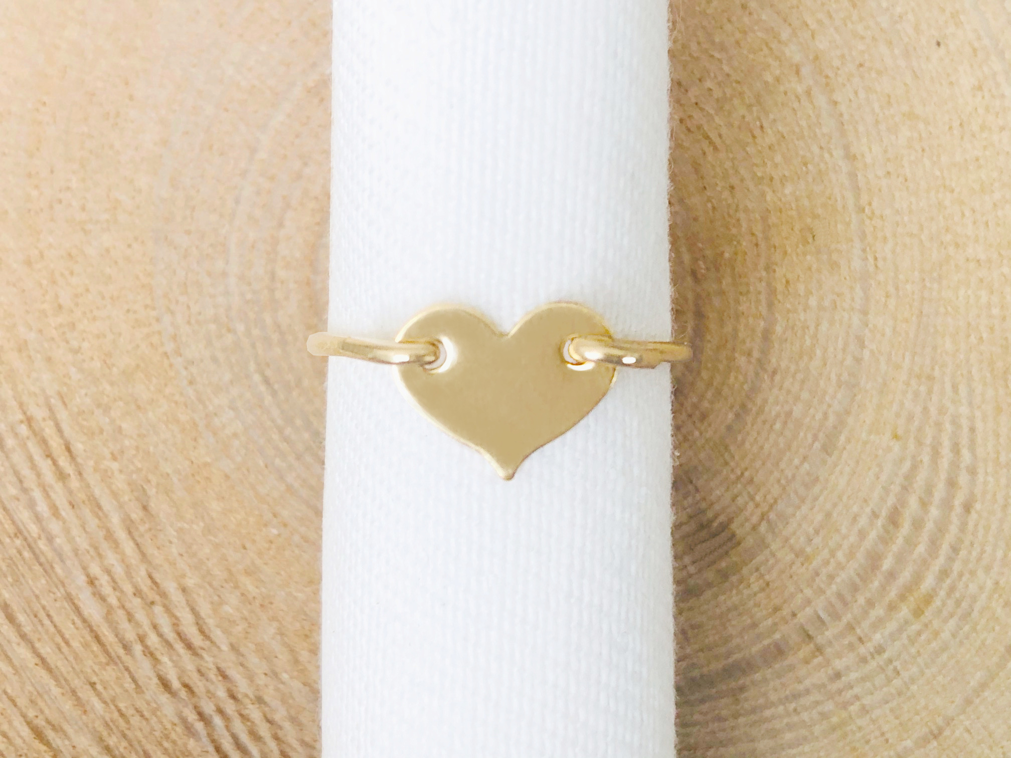 Bague SHERAZADE cœur or gold filled 14k-minimaliste