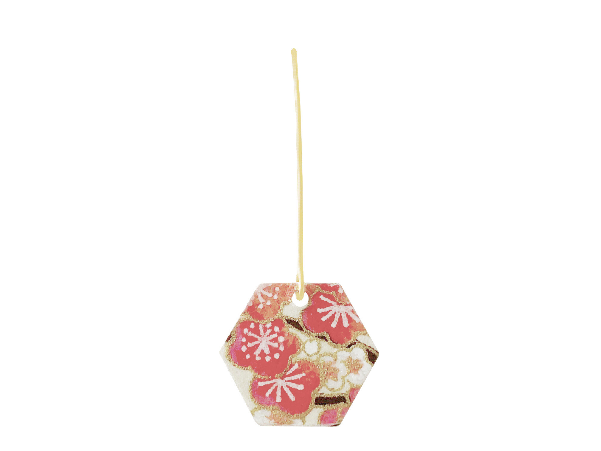 Boucles doreilles FUMI acier inoxydable doré or longues papier japonais washi fleurs couleur rose beige