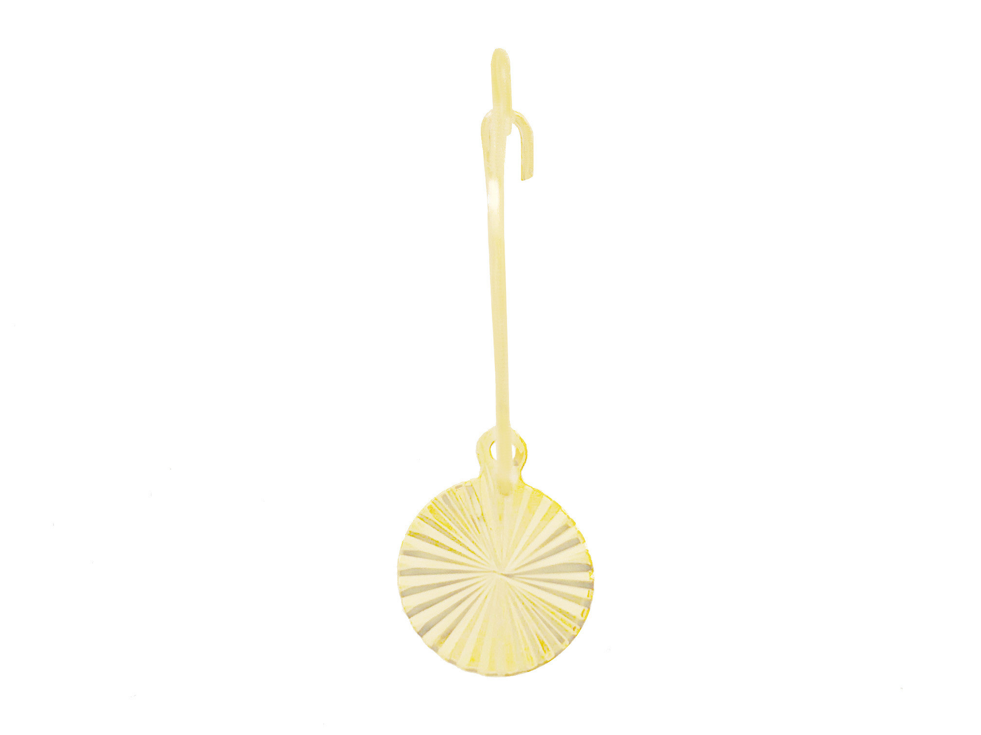 Boucles doreilles CHAÏRA créoles dorées or pendentif médaille sequin bohème