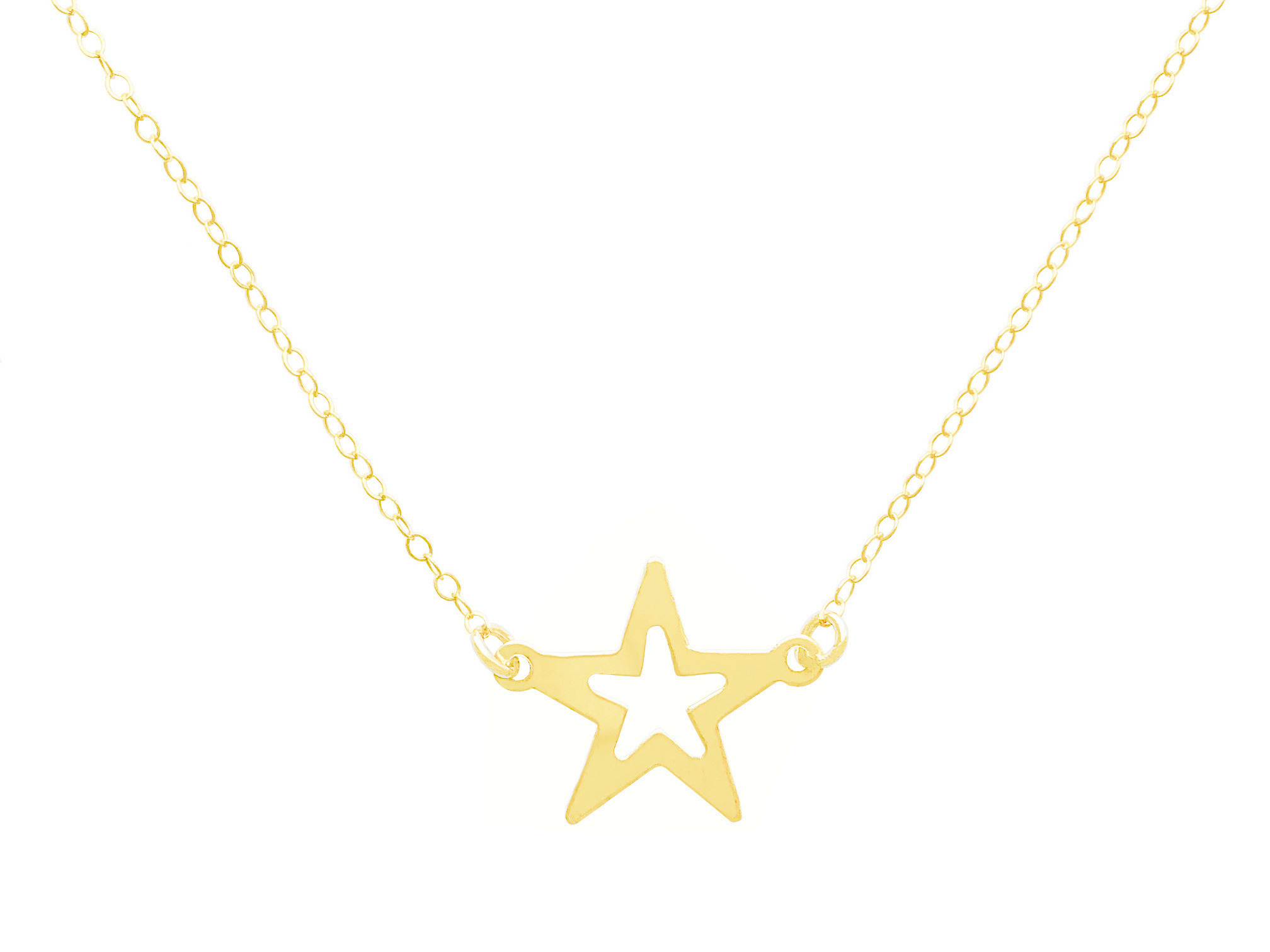 Collier ASMAR or gold filled 14K pendentif étoile-ras du cou-minimaliste-bohème- MARJANE et Cie