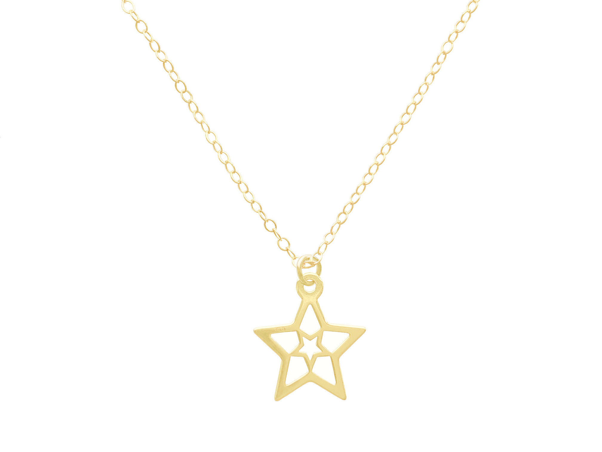 Collier CHEHAB or gold filled 14K pendentif étoile-minimaliste-bohème- MARJANE et Cie