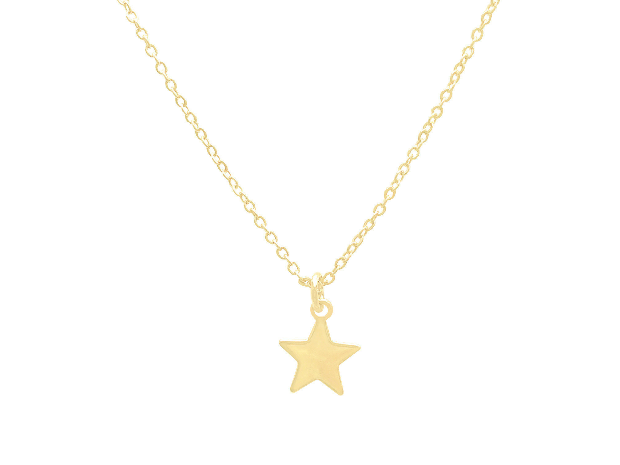 Collier DORIA doré à l’or fin pendentif étoile- ras du cou-minimaliste-bohème - MARJANE et Cie