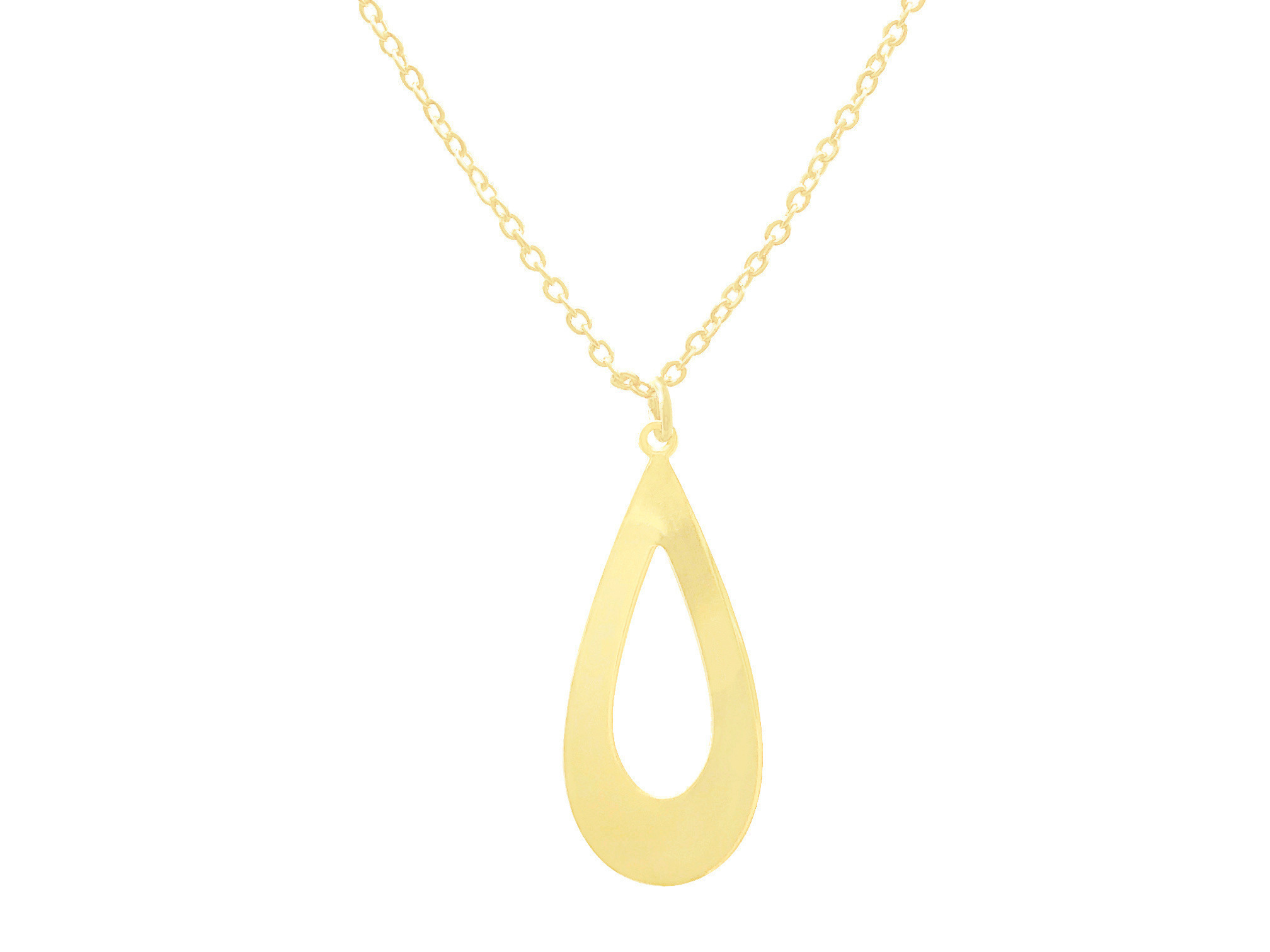 Collier FAÏZA doré or fin pendentif goutte graphique-minimaliste-bohème- MARJANE et Cie