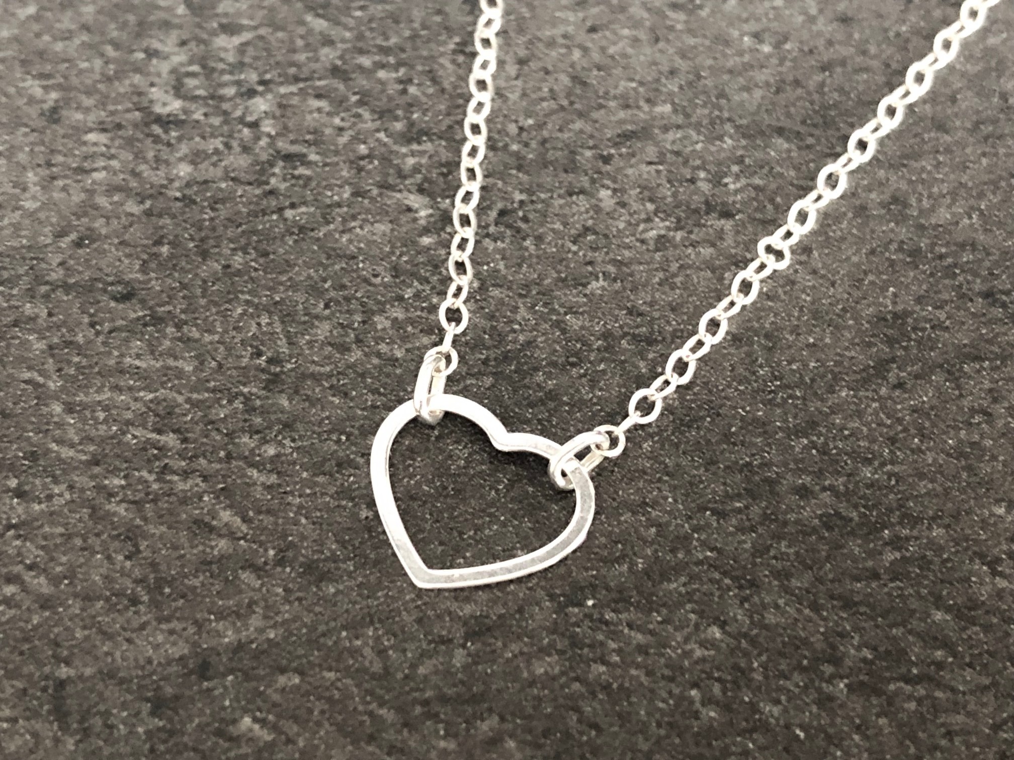 Collier AZIZA argent pendentif cœur