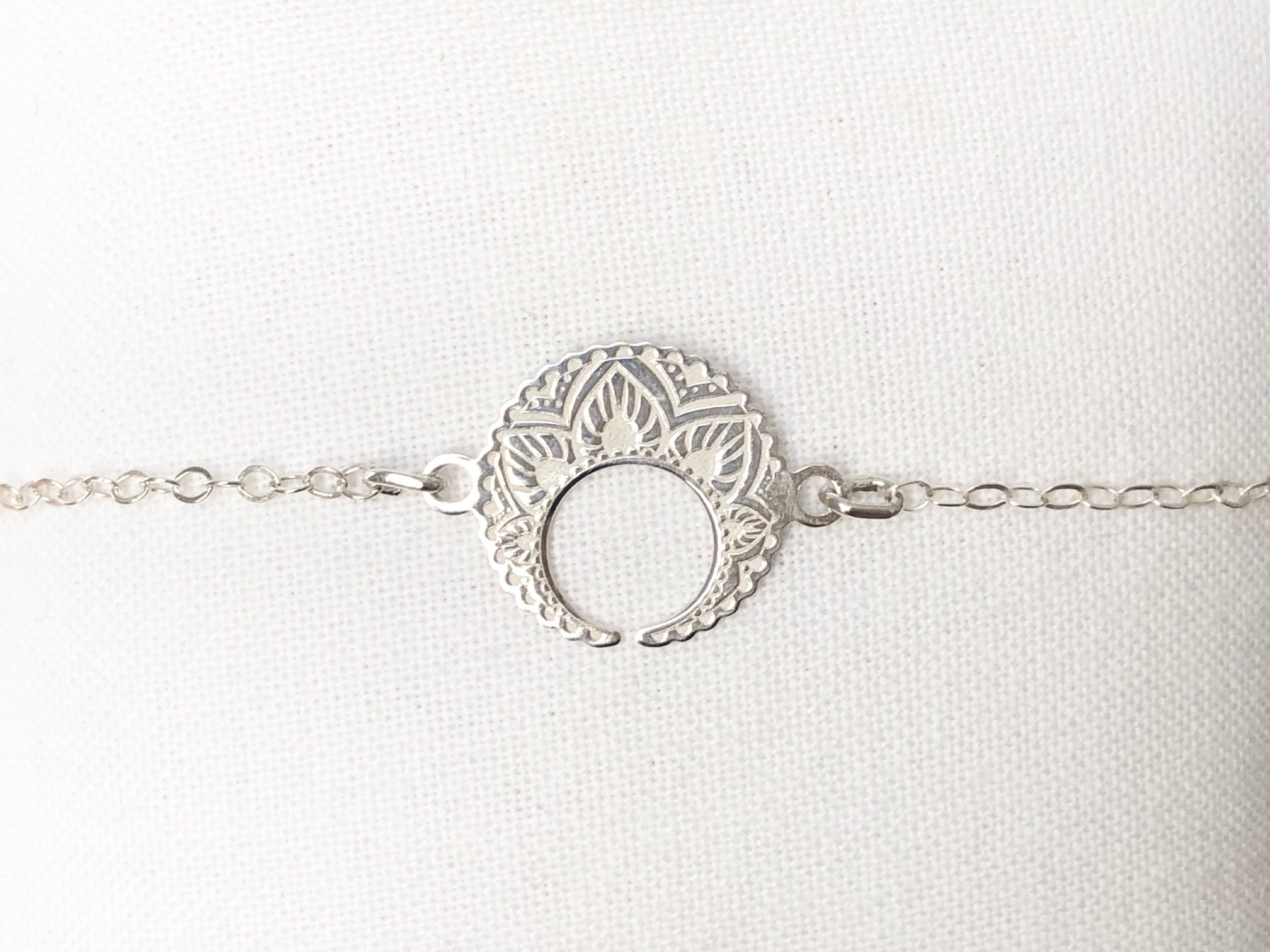 Bracelet AMIRA argent breloque lune