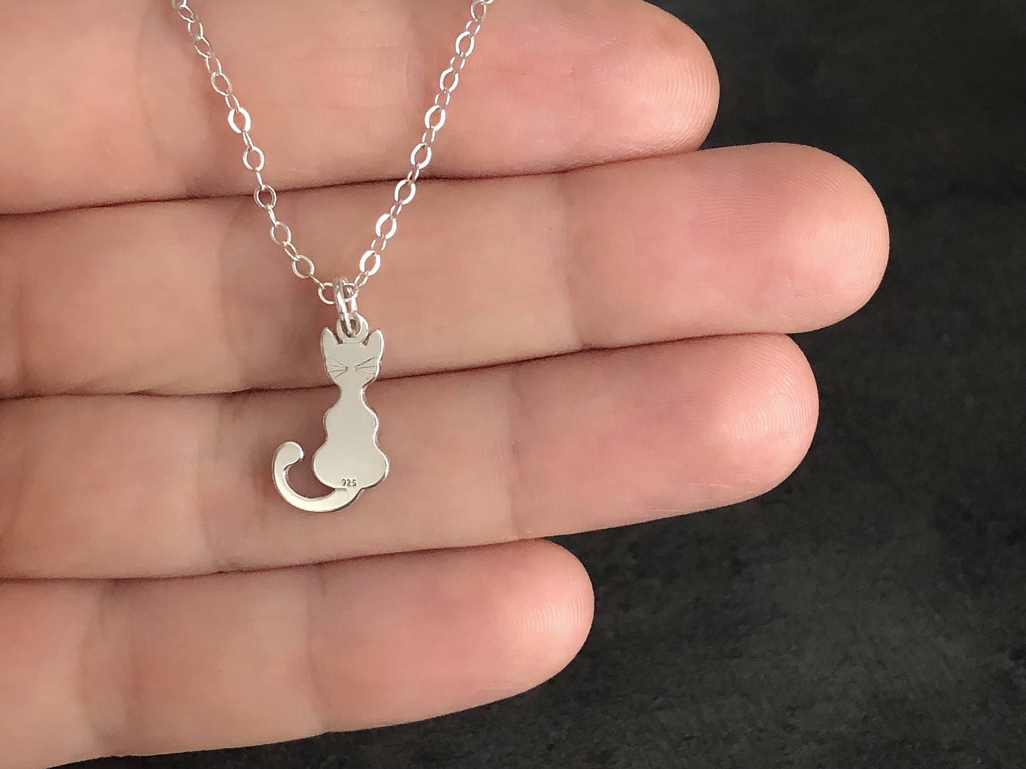 Collier NEJLA argent 925 pendentif chat