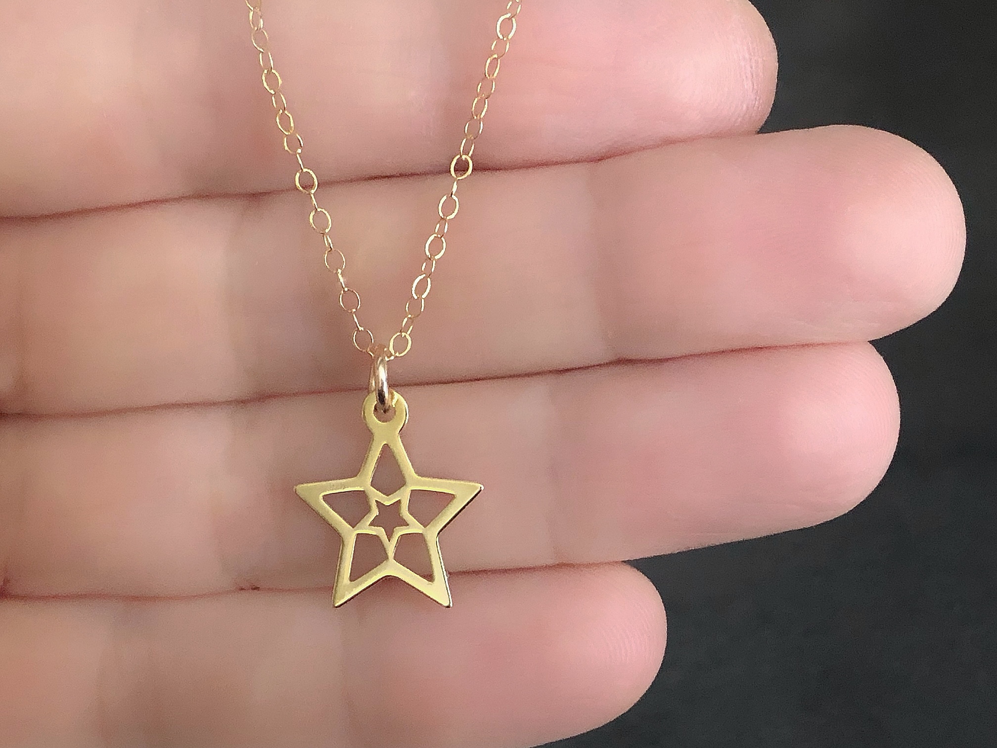 Collier CHEHAB or gold filled étoile