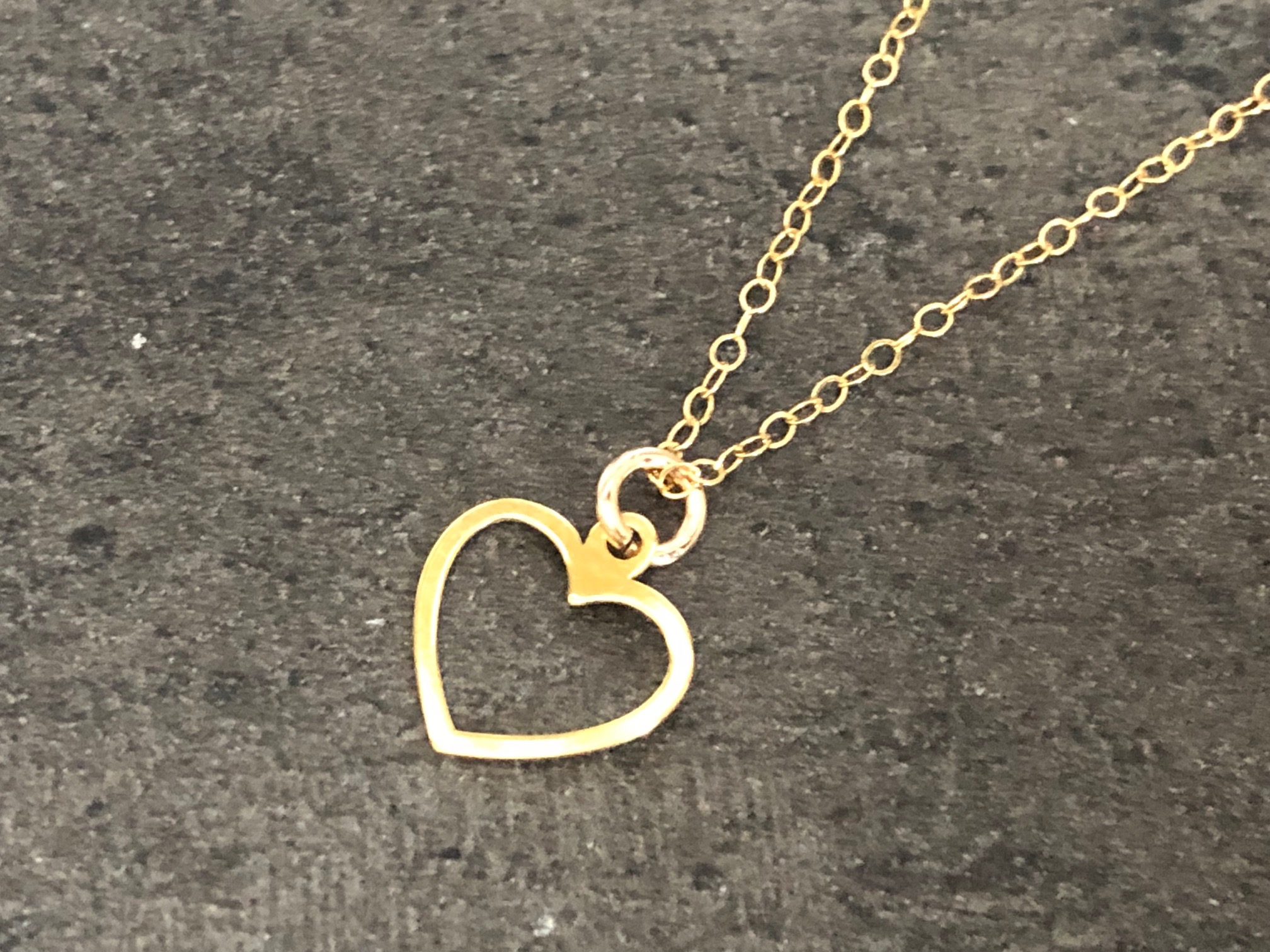 Collier MINA or gold filled 14K pendentif cœur