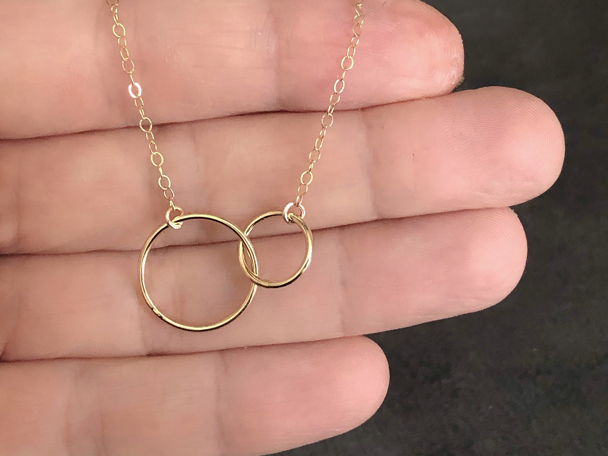 Collier RAHMA or gold filled 14K infini